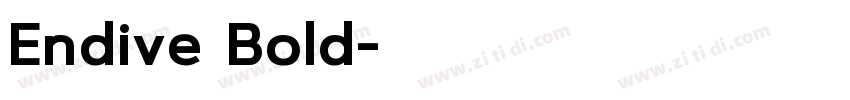 Endive Bold字体转换